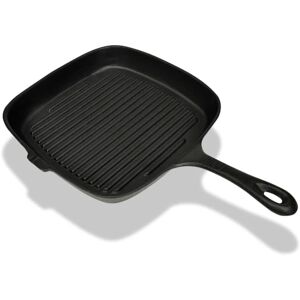 vidaXL Gjutjärnspanna grill 24 x 23 cm