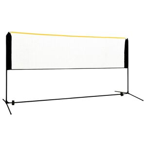 vidaXL Justerbart badmintonnät 300x103x94-158 cm metall