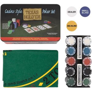 vidaXL Poker set 200 delar 4 g