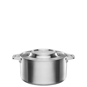 Fiskars Norden Steel Gryde Med Låg 5,0 L Home Kitchen Pots & Pans Casserole Dishes Silver Fiskars