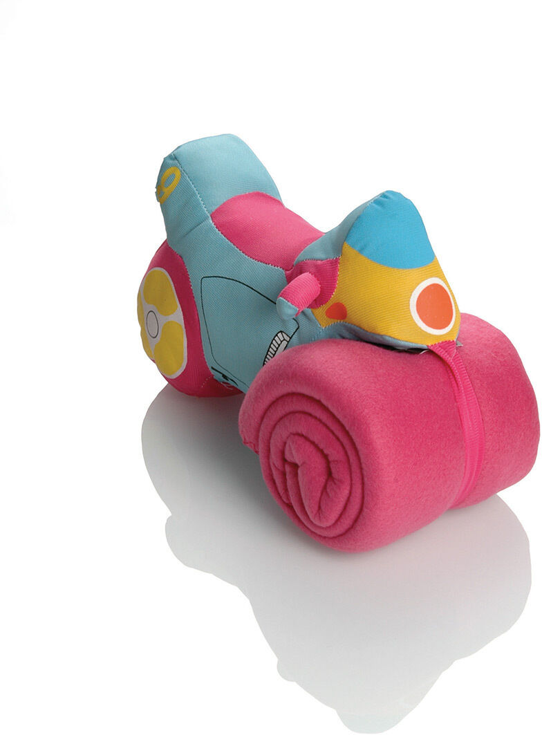 Booster Plush Motorbike with Soft Fleece Towel  Blå Booster Plush Motorbike with Soft Fleece Towel  Blå
