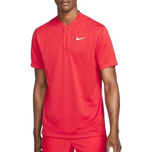 NIKE Court Dri FIT Blade Solid Polo Red Mens (S)