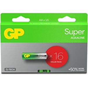 Engångsbatteri GP Super AA / LR6 - 16-pack