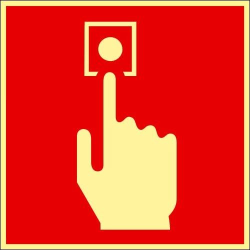 Färgefterlysande Brandskylt "Brandlarmsknapp" - Supernova® Färgefterlysande Brandskylt "Brandlarmsknapp" - Supernova®