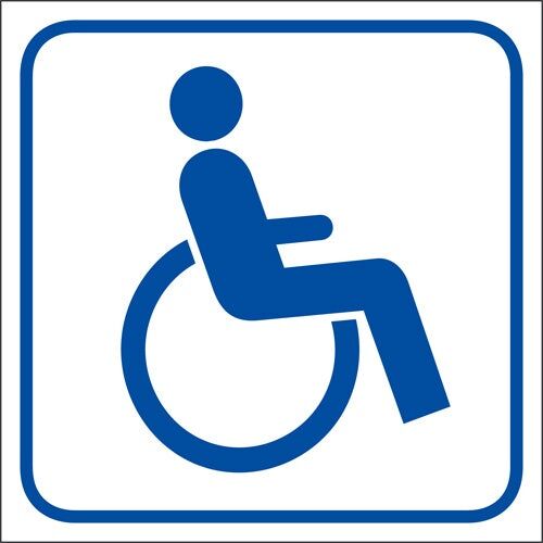 Pictogram - Självhäftande dekaler "Handikapp" 5-pack Pictogram - Självhäftande dekaler "Handikapp" 5-pack