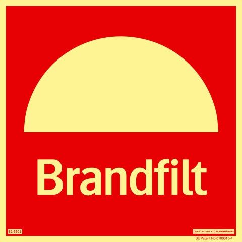 Färgefterlysande Brandskylt "Brandfilt" - Supernova® Färgefterlysande Brandskylt "Brandfilt" - Supernova®