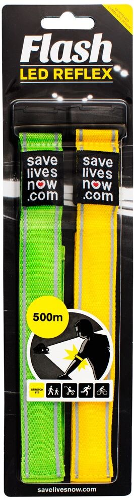 Reflexband Flash med LED belysning 2-pack Reflexband Flash med LED belysning 2-pack