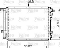VALEO Kondensor, klimatanläggning  (814352)