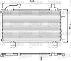 VALEO Kondensor, klimatanläggning  (814417)