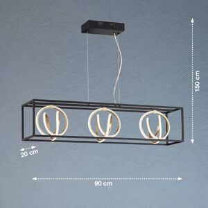 FISCHER & HONSEL LED-hänglampa Gisi, CCT 3 lampor