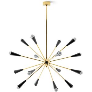 Stilnovo Sputnik LED-hänglampa, guld/svart