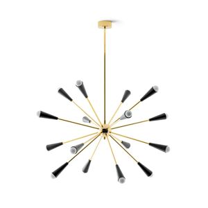 Stilnovo Sputnik LED-hänglampa, guld/svart