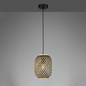 FISCHER & HONSEL Hänglampa Hummel av bambu, 1 lampa