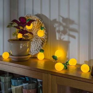 Konstsmide Season LED-ljusslinga Ananas, batteridriven