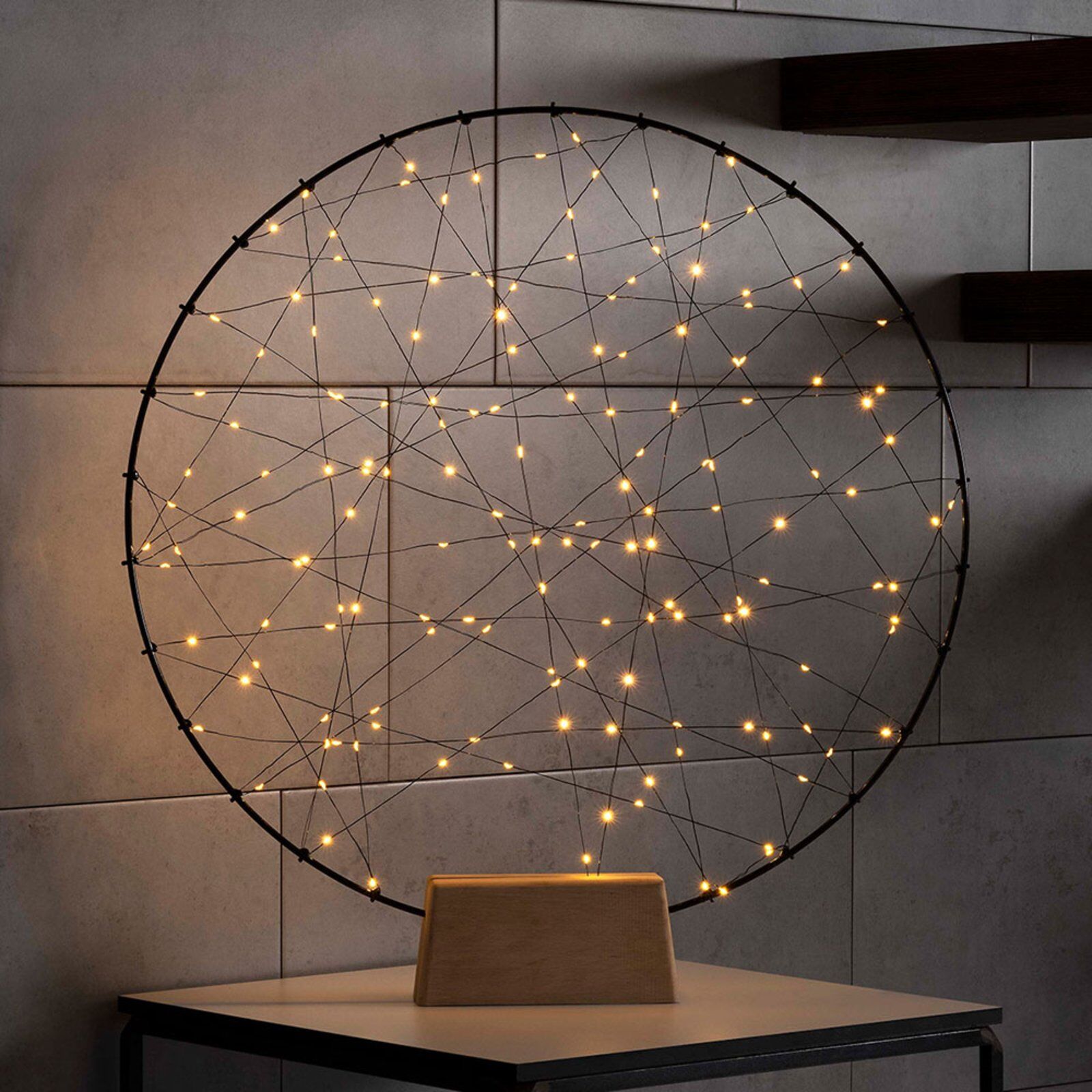 Konstmide CHRISTMAS LED-dekorbelysning metallsilhouette ring