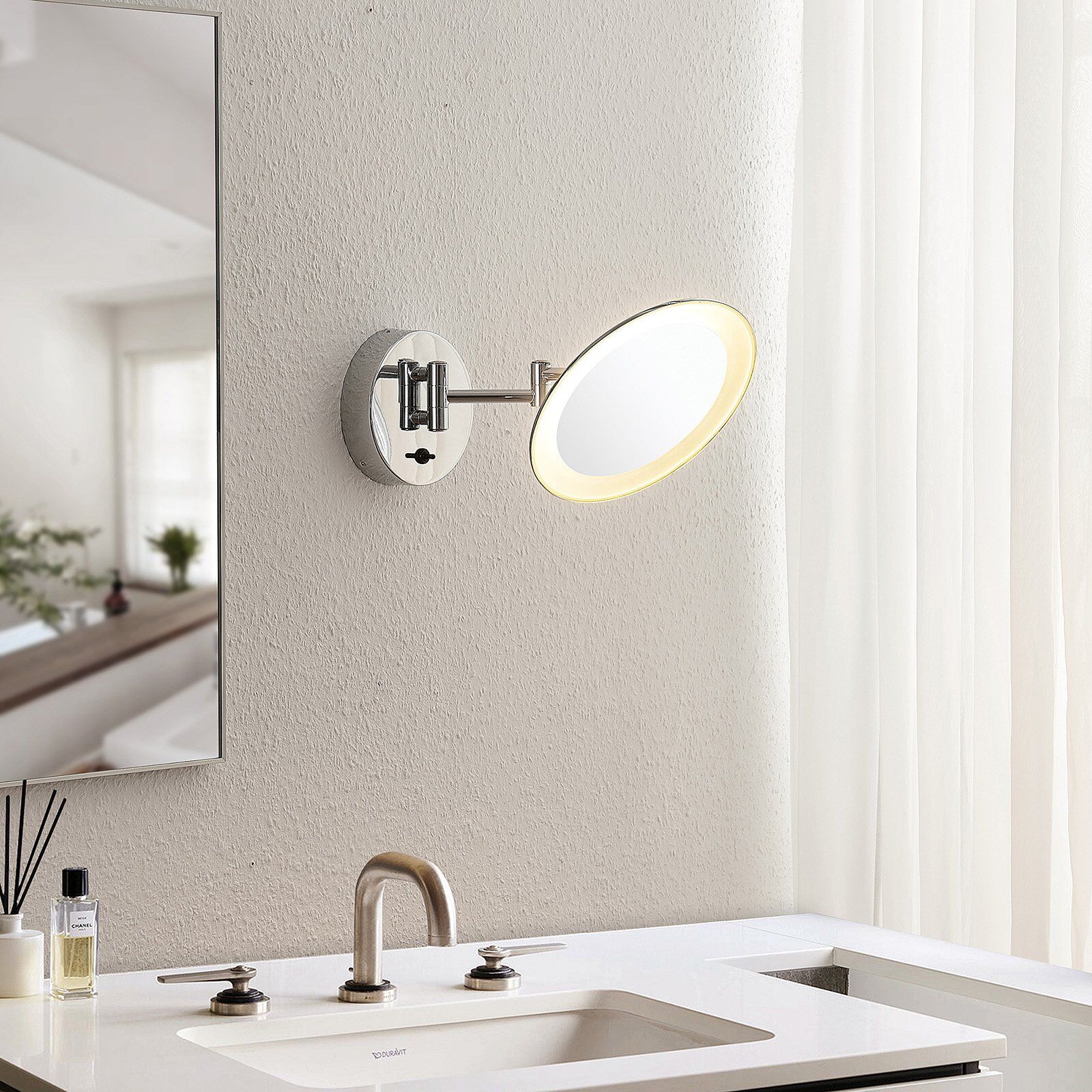 Lindby Fiana sminkspegel med LED-lampa Lindby Fiana sminkspegel med LED-lampa