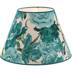 Duolla Lampskärm Sofia höjd 31 cm, blommönster turkos