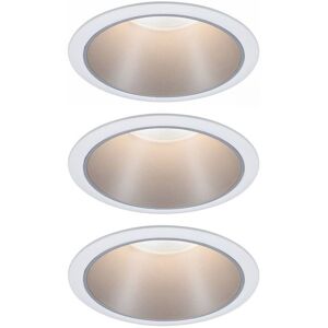 Paulmann Cole LED-spot silvervit 3-pack