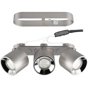 Trio Lighting Takspotlight Guyana GU10 3 lampor nickel