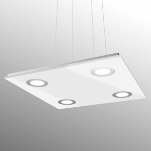 Evotec Kvadratisk LED-taklampa Pano, vit