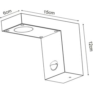 Lucide LED-utomhusvägglampa Texas med rörelsevakt