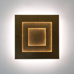 Holländer LED-vägglampa Masaccio Quadrato, guld