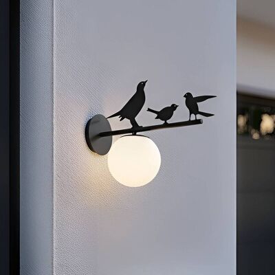 Vägglampa utomhus Lintu Bird Lindby, dimbar, Svart, Metall, Lantlig / rustik, Utomhusvägglampa Vägglampa utomhus Lintu Bird Lindby, dimbar, Svart, Metall, Lantlig / rustik, Utomhusvägglampa
