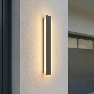 LED utomhus vägglampa Ilora Lucande, Svart, Rostfritt stål, Modern, LED-vägglampa utomhus LED utomhus vägglampa Ilora Lucande, Svart, Rostfritt stål, Modern, LED-vägglampa utomhus