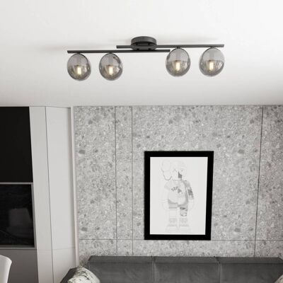 Taklampa Kairo EMIBIG LIGHTING, dimbar, Svart, Vardagsrum / matsal, Metall, Modern, Taklampa Taklampa Kairo EMIBIG LIGHTING, dimbar, Svart, Vardagsrum / matsal, Metall, Modern, Taklampa