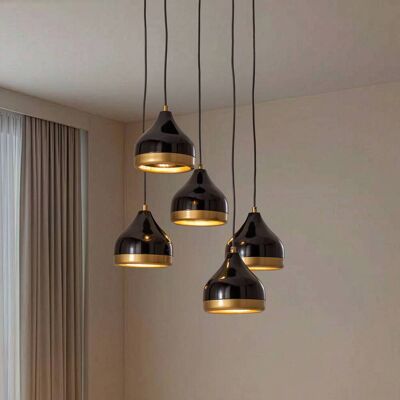 Hänglampa Yildo Opviq, dimbar, Svart, Vardagsrum / matsal, Metall, Modern, Pendellampa Hänglampa Yildo Opviq, dimbar, Svart, Vardagsrum / matsal, Metall, Modern, Pendellampa