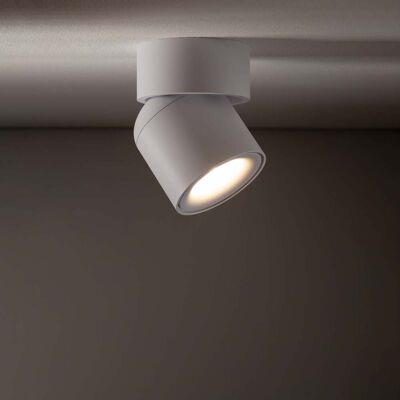 Euluna Takspotlight Oscar, vit, aluminium, höjd 13,5 cm, GU10 Oscar Nowodvorski Lighting, dimbar, Vitt / opal, Aluminium / grå / zink, Utomhuslampa Euluna Takspotlight Oscar, vit, aluminium, höjd 13,5 cm, GU10 Oscar Nowodvorski Lighting, dimbar, Vitt / opal, Aluminium / grå / zink, Utomhuslampa