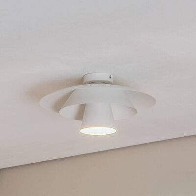 Taklampa Plato Luminex, dimbar, Vitt / opal, Vardagsrum / matsal, Metall, Modern, Taklampa Taklampa Plato Luminex, dimbar, Vitt / opal, Vardagsrum / matsal, Metall, Modern, Taklampa