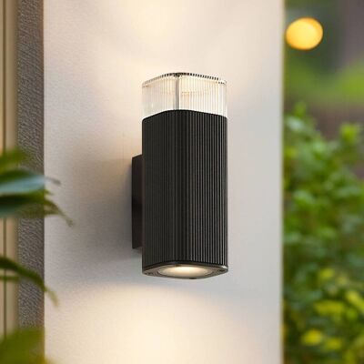 Vägglampa utomhus Halvar Lindby, dimbar, Svart, Metall, Modern, Utomhusvägglampa Vägglampa utomhus Halvar Lindby, dimbar, Svart, Metall, Modern, Utomhusvägglampa
