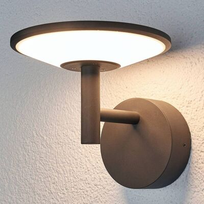 LED utomhus vägglampa Fenia Lucande, Svart, Aluminium / grå / zink, Modern, LED-vägglampa utomhus LED utomhus vägglampa Fenia Lucande, Svart, Aluminium / grå / zink, Modern, LED-vägglampa utomhus