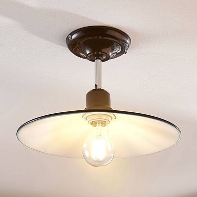 Taklampa Phinea Lindby, dimbar, Svart, Vardagsrum / matsal, Metall, Vintage, Taklampa Taklampa Phinea Lindby, dimbar, Svart, Vardagsrum / matsal, Metall, Vintage, Taklampa