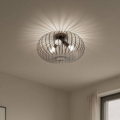 Taklampa Globe Domiluce, dimbar, Brun / rost, Vardagsrum / matsal, Metall, Taklampa Taklampa Globe Domiluce, dimbar, Brun / rost, Vardagsrum / matsal, Metall, Taklampa