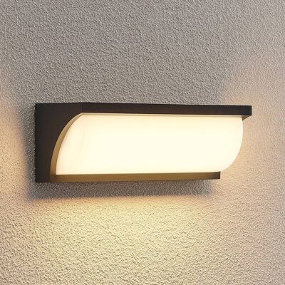 LED utomhus vägglampa Aune Lucande, Svart, Aluminium / grå / zink, Modern, LED-vägglampa utomhus LED utomhus vägglampa Aune Lucande, Svart, Aluminium / grå / zink, Modern, LED-vägglampa utomhus