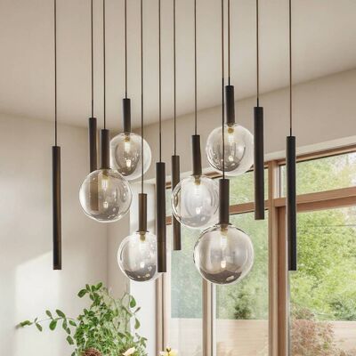 Glas pendellampa Lumavia Lucande, dimbar, Svart, Vardagsrum / matsal, Glas, Modern, Pendellampa Glas pendellampa Lumavia Lucande, dimbar, Svart, Vardagsrum / matsal, Glas, Modern, Pendellampa