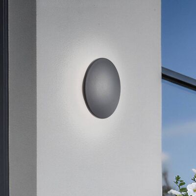 Euluna LED-vägglampa Aria M, svart, aluminium, Ø 18 cm M Nowodvorski Lighting, Svart, Aluminium / grå / zink, LED-vägglampa utomhus Euluna LED-vägglampa Aria M, svart, aluminium, Ø 18 cm M Nowodvorski Lighting, Svart, Aluminium / grå / zink, LED-vägglampa utomhus
