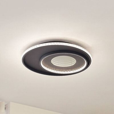 LED taklampa Inessa Lindby, dimbar, Svart, Vardagsrum / matsal, Metall, Modern, LED-taklampa LED taklampa Inessa Lindby, dimbar, Svart, Vardagsrum / matsal, Metall, Modern, LED-taklampa