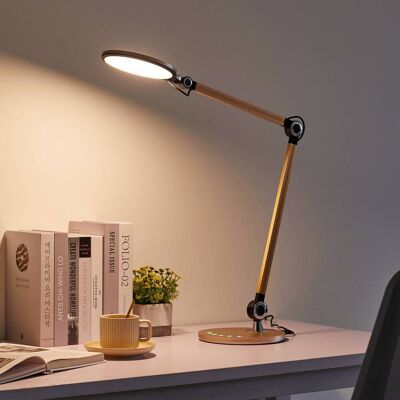 LED skrivbordslampa Nyxaris Lindby, dimbar, Mässing / guld, Arbetsrum / kontor, Syntetmaterial, Modern, LED-bordslampa LED skrivbordslampa Nyxaris Lindby, dimbar, Mässing / guld, Arbetsrum / kontor, Syntetmaterial, Modern, LED-bordslampa