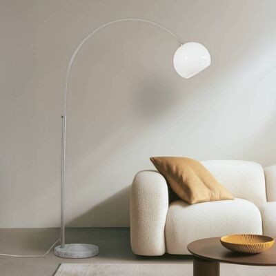 Golvlampa Alverton Lindby, Vitt / opal, Vardagsrum / matsal, Metall, Modern, Golvlampa Golvlampa Alverton Lindby, Vitt / opal, Vardagsrum / matsal, Metall, Modern, Golvlampa