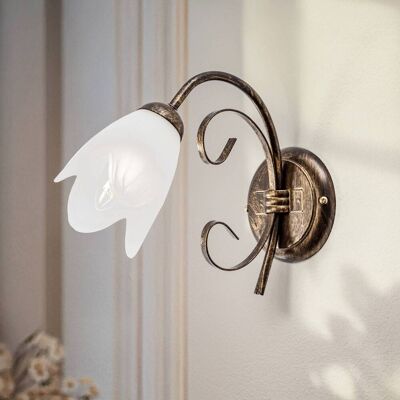 Vägglampa Odino ONLI, dimbar, Brun / mässing, Vardagsrum / matsal, Metall, Vägglampa, vägglampa inomhus Vägglampa Odino ONLI, dimbar, Brun / mässing, Vardagsrum / matsal, Metall, Vägglampa, vägglampa inomhus