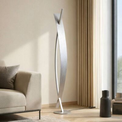 LED golvlampa Marija Lucande, dimbar, Förkromad / silver, Vardagsrum / matsal, Metall, Modern, LED-golvlampa LED golvlampa Marija Lucande, dimbar, Förkromad / silver, Vardagsrum / matsal, Metall, Modern, LED-golvlampa