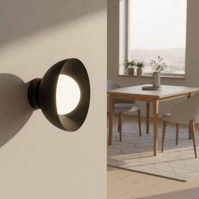 Vägglampa Bibi K1 EMIBIG LIGHTING, dimbar, Svart, Vardagsrum / matsal, Glas, Modern, Vägglampa, vägglampa inomhus Vägglampa Bibi K1 EMIBIG LIGHTING, dimbar, Svart, Vardagsrum / matsal, Glas, Modern, Vägglampa, vägglampa inomhus
