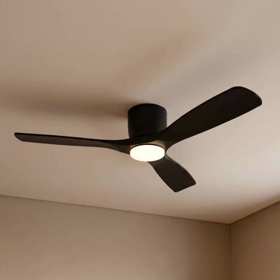 Lucande Smart LED-takfläkt Moneno, svart, DC, Tuya Moneno Lucande, dimbar, Svart, Vardagsrum / matsal, Metall, Modern Lucande Smart LED-takfläkt Moneno, svart, DC, Tuya Moneno Lucande, dimbar, Svart, Vardagsrum / matsal, Metall, Modern