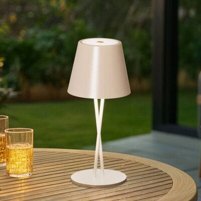 Lindby LED uppladdningsbar bordslampa Janea, CROSS, beige, metall Janea Lindby, dimbar, Creme / bärnsten, Metall, Modern Lindby LED uppladdningsbar bordslampa Janea, CROSS, beige, metall Janea Lindby, dimbar, Creme / bärnsten, Metall, Modern