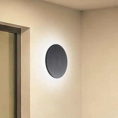 LED utomhus vägglampa Disk Milagro Lighting, Svart, Syntetmaterial, Modern, LED-vägglampa utomhus LED utomhus vägglampa Disk Milagro Lighting, Svart, Syntetmaterial, Modern, LED-vägglampa utomhus