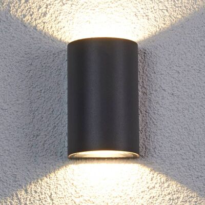 LED utomhus vägglampa JALE Lucande, Svart, Aluminium / grå / zink, Modern, LED-vägglampa utomhus LED utomhus vägglampa JALE Lucande, Svart, Aluminium / grå / zink, Modern, LED-vägglampa utomhus