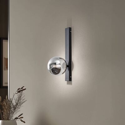 Vägglampa Rumba Domiluce, dimbar, Svart, Vardagsrum / matsal, Metall, Modern, Vägglampa, vägglampa inomhus Vägglampa Rumba Domiluce, dimbar, Svart, Vardagsrum / matsal, Metall, Modern, Vägglampa, vägglampa inomhus